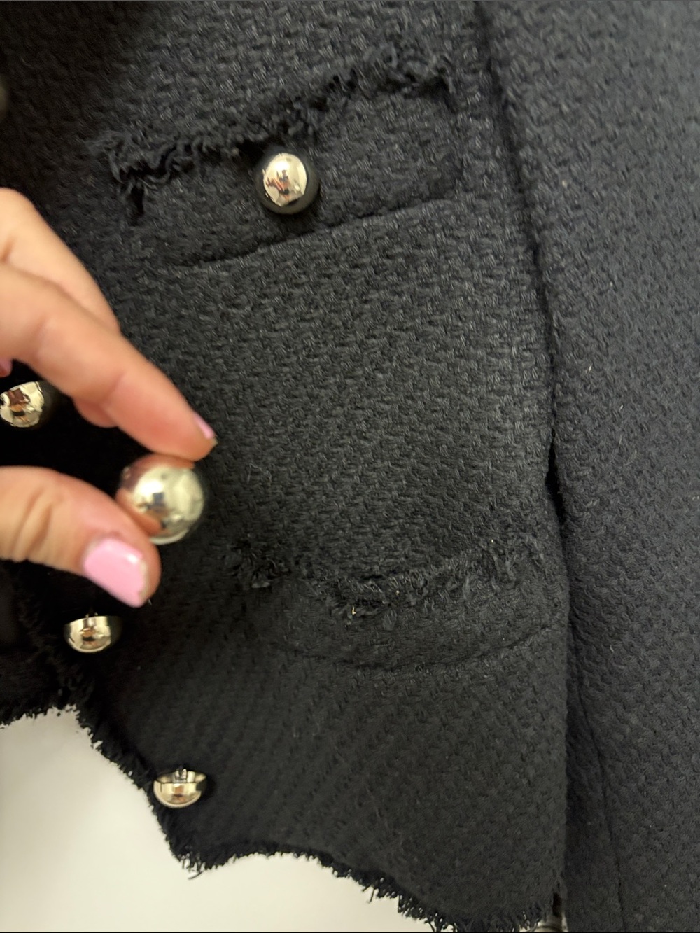 Mango tweed blazer sophisticated size medium - Picture 3 of 4